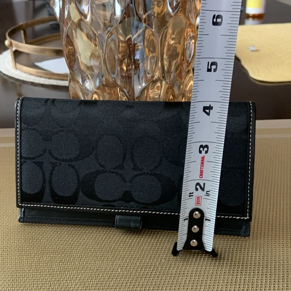 Coach long wallet with check book cover - Picture 10 of 16